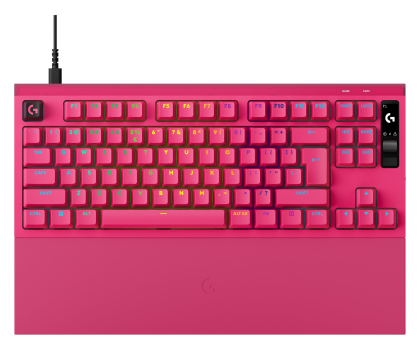 Klawiatura Logitech G PRO X2 TKL Rapid magenta